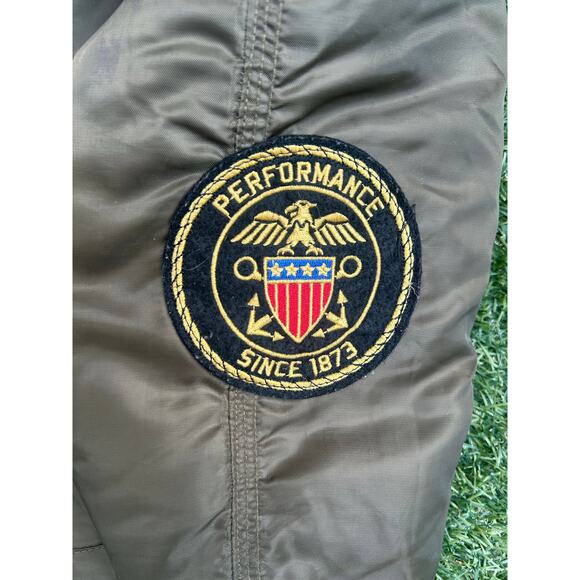 Bleecker & Mercer MA-1 Style Military Patch Bomber (Top Gun) Men’s Large - Picture 4 of 6
